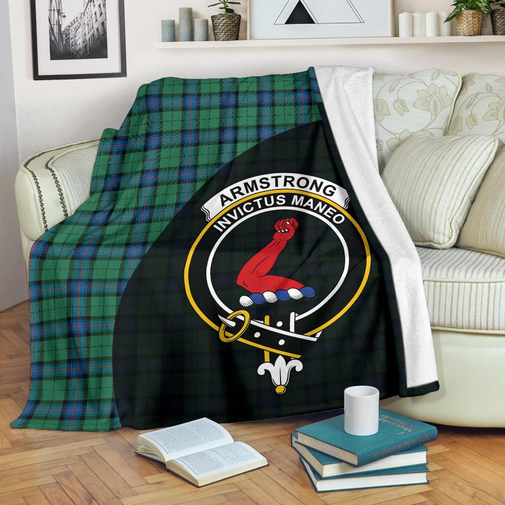 Armstrong Ancient Tartan Crest Blanket Wave Style