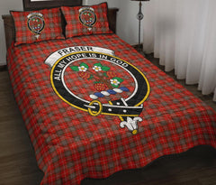 Fraser Weathered Tartan Crest Quilt Bed Set