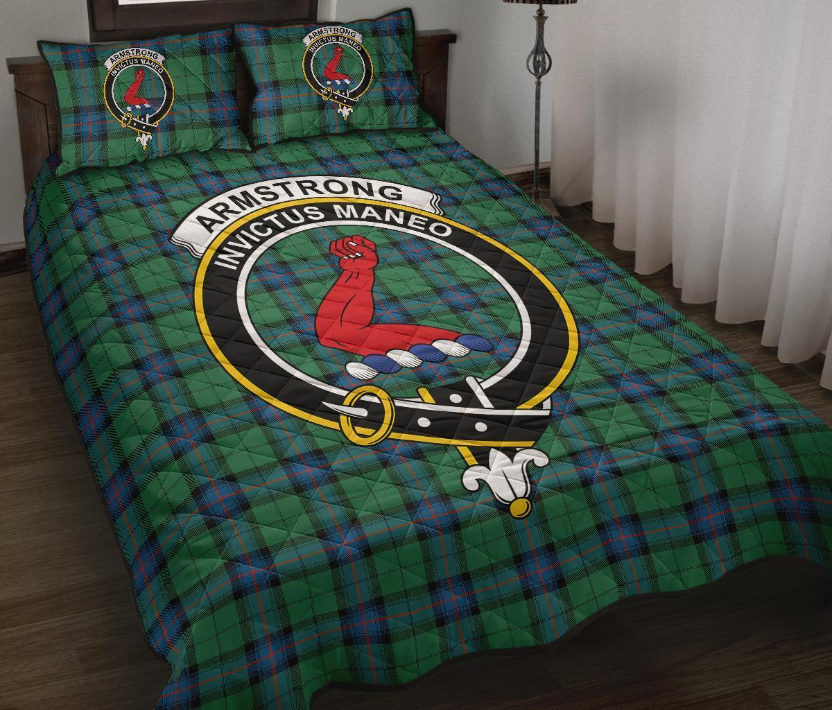 Armstrong Ancient Tartan Crest Quilt Bed Set