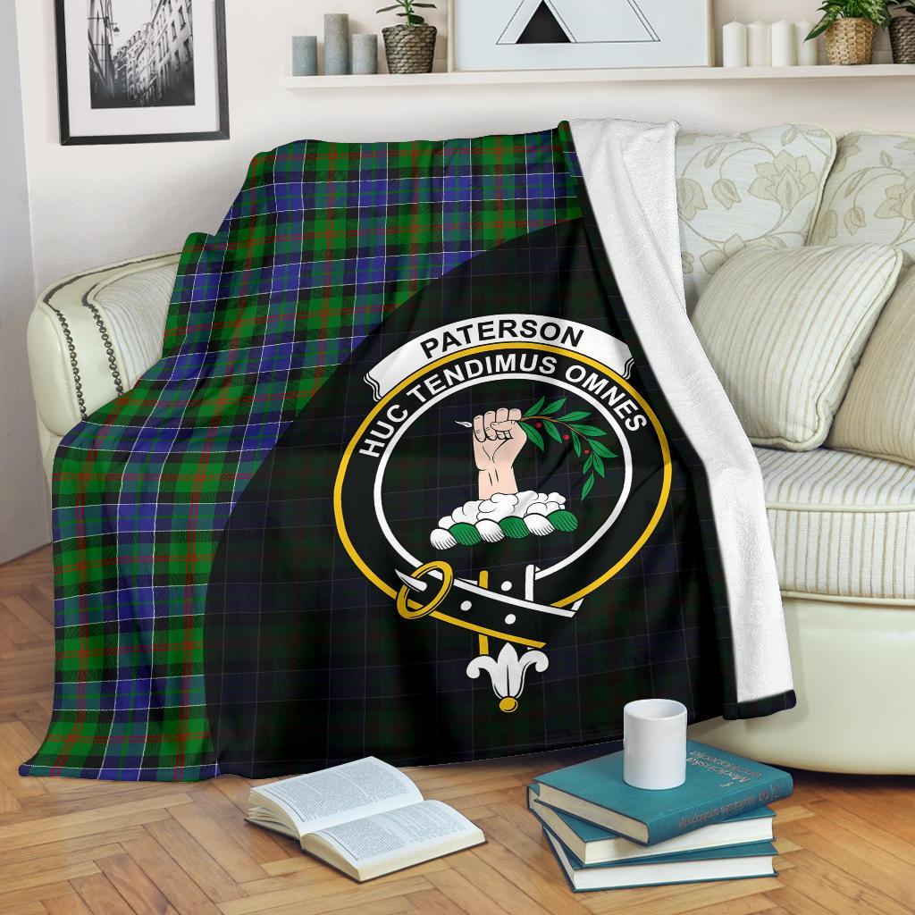 Paterson Tartan Crest Blanket Wave Style