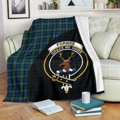 Forbes Ancient Tartan Crest Blanket Wave Style