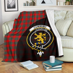 Cumming Modern Tartan Crest Blanket Wave Style