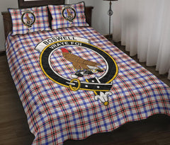 Boswell Modern Tartan Crest Quilt Bed Set