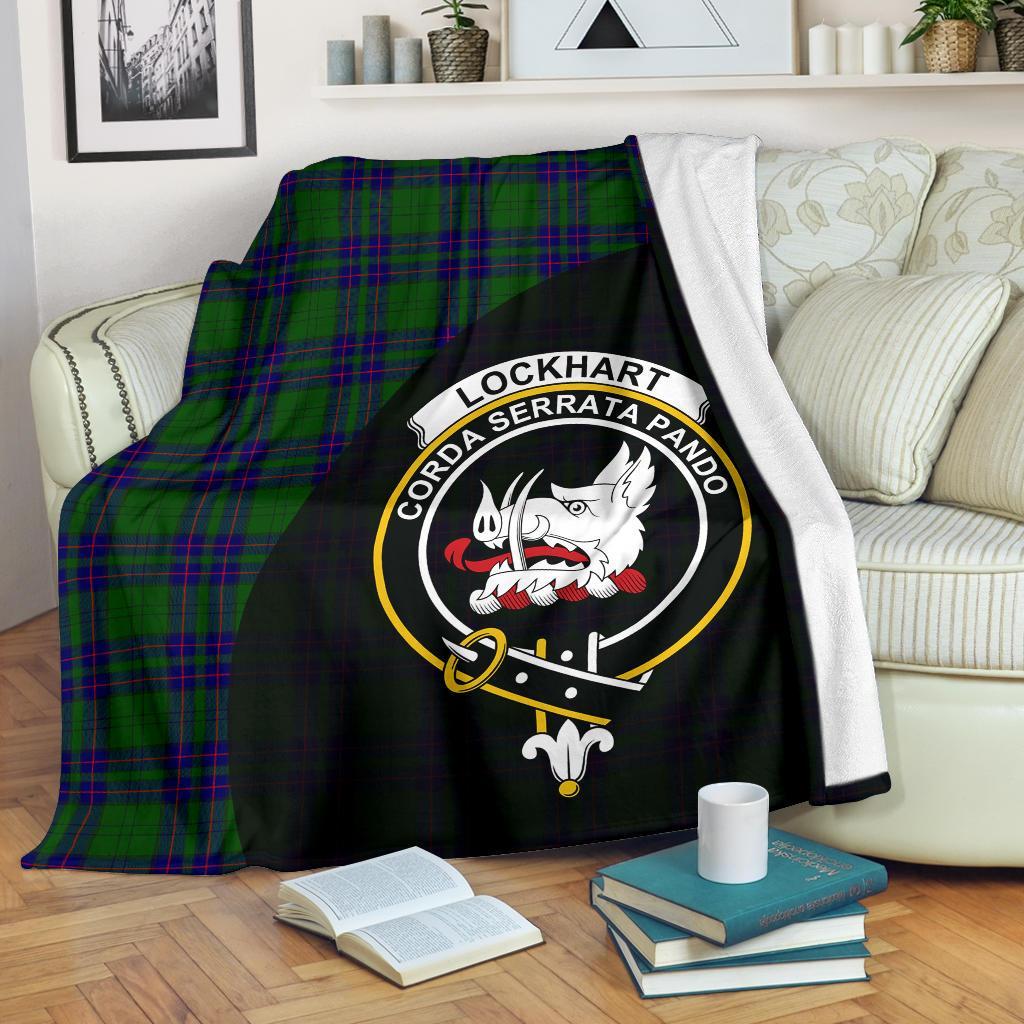 Lockhart Modern Tartan Crest Blanket Wave Style