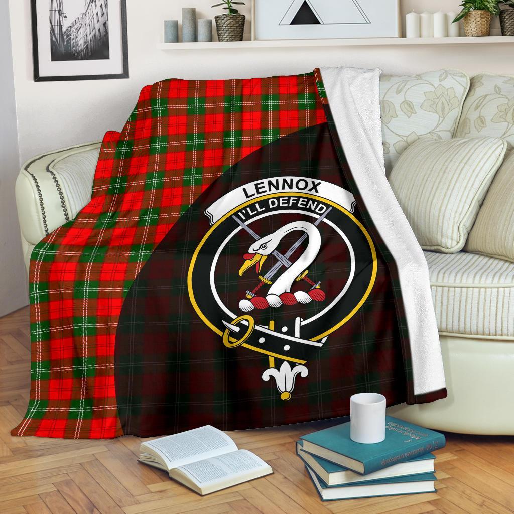 Lennox Modern Tartan Crest Blanket Wave Style