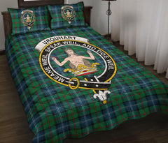 Urquhart Ancient Tartan Crest Quilt Bed Set