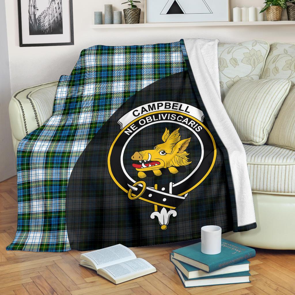 Campbell Dress Tartan Crest Blanket Wave Style