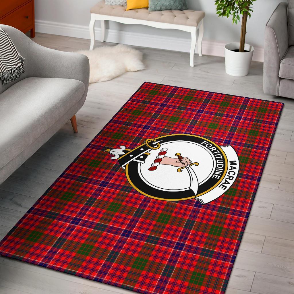 MacRae Tartan Crest Area Rug