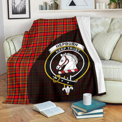 Hepburn Tartan Crest Blanket Wave Style