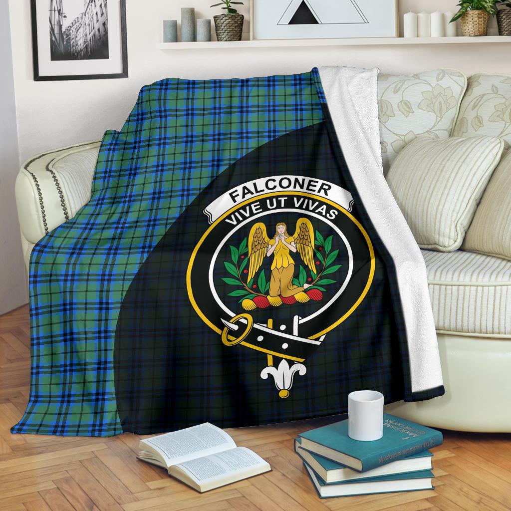 Falconer Tartan Crest Blanket Wave Style