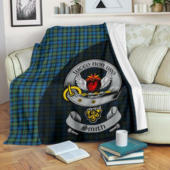 Smith Ancient Tartan Crest Blanket Wave Style
