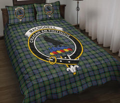 MacDonnell of Glengarry Ancient Tartan Crest Quilt Bed Set