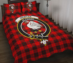Wemyss Modern Tartan Crest Quilt Bed Set