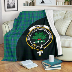 Irvine Ancient Tartan Crest Blanket Wave Style