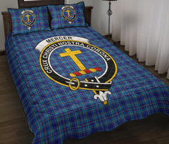 Mercer Modern Tartan Crest Quilt Bed Set