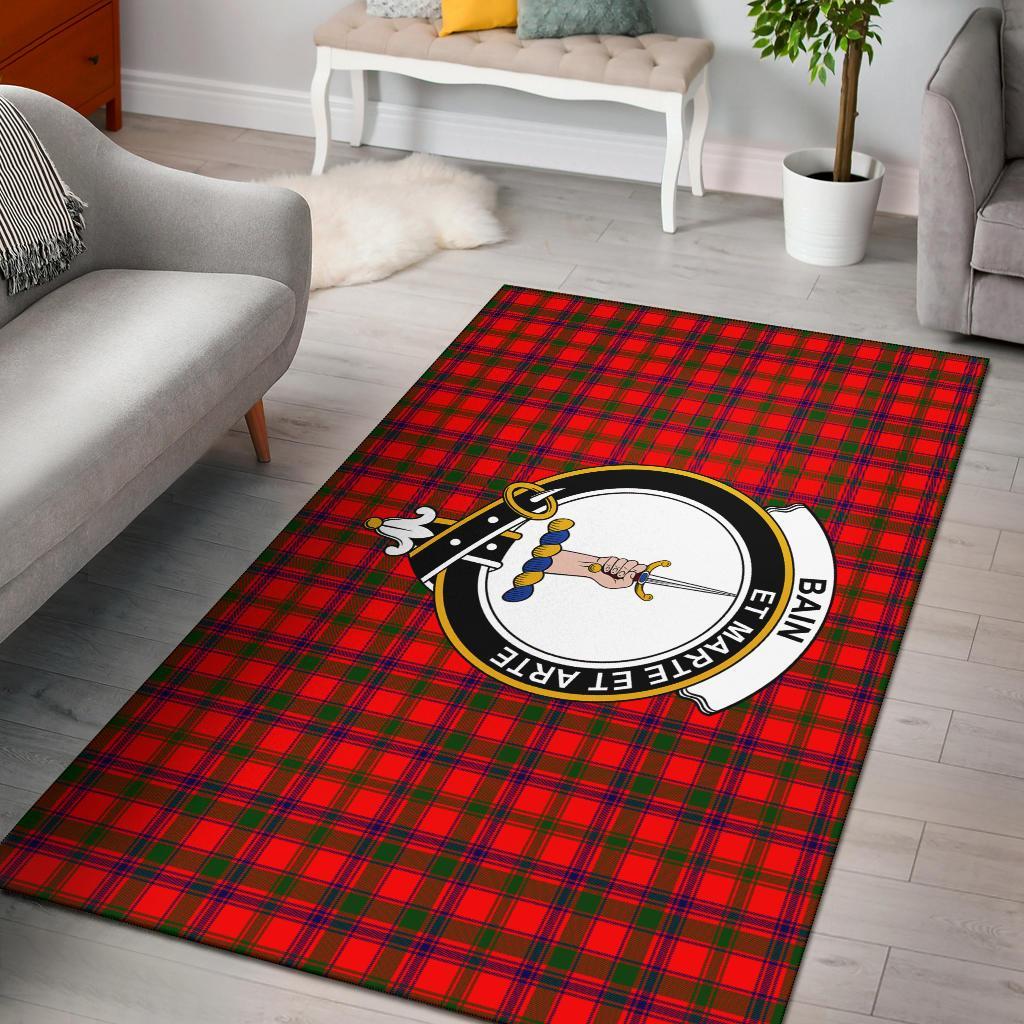 Bain Tartan Crest Area Rug