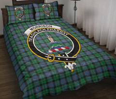 Morrison Ancient Tartan Crest Quilt Bed Set