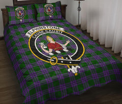 Elphinstone Tartan Crest Quilt Bed Set