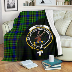 Rollo Modern Tartan Crest Blanket Wave Style