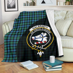 Galbraith Ancient Tartan Crest Blanket Wave Style