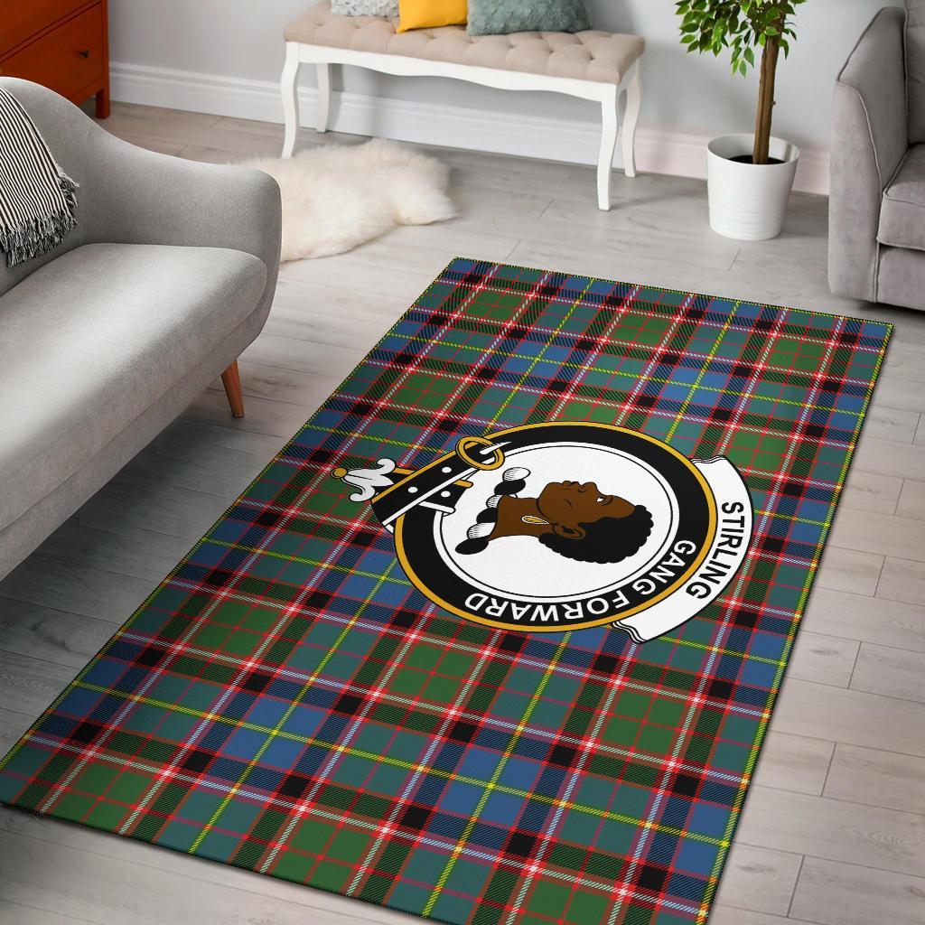 Stirling (Of Keir) Tartan Crest Area Rug