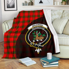 Maxwell Modern Tartan Crest Blanket Wave Style