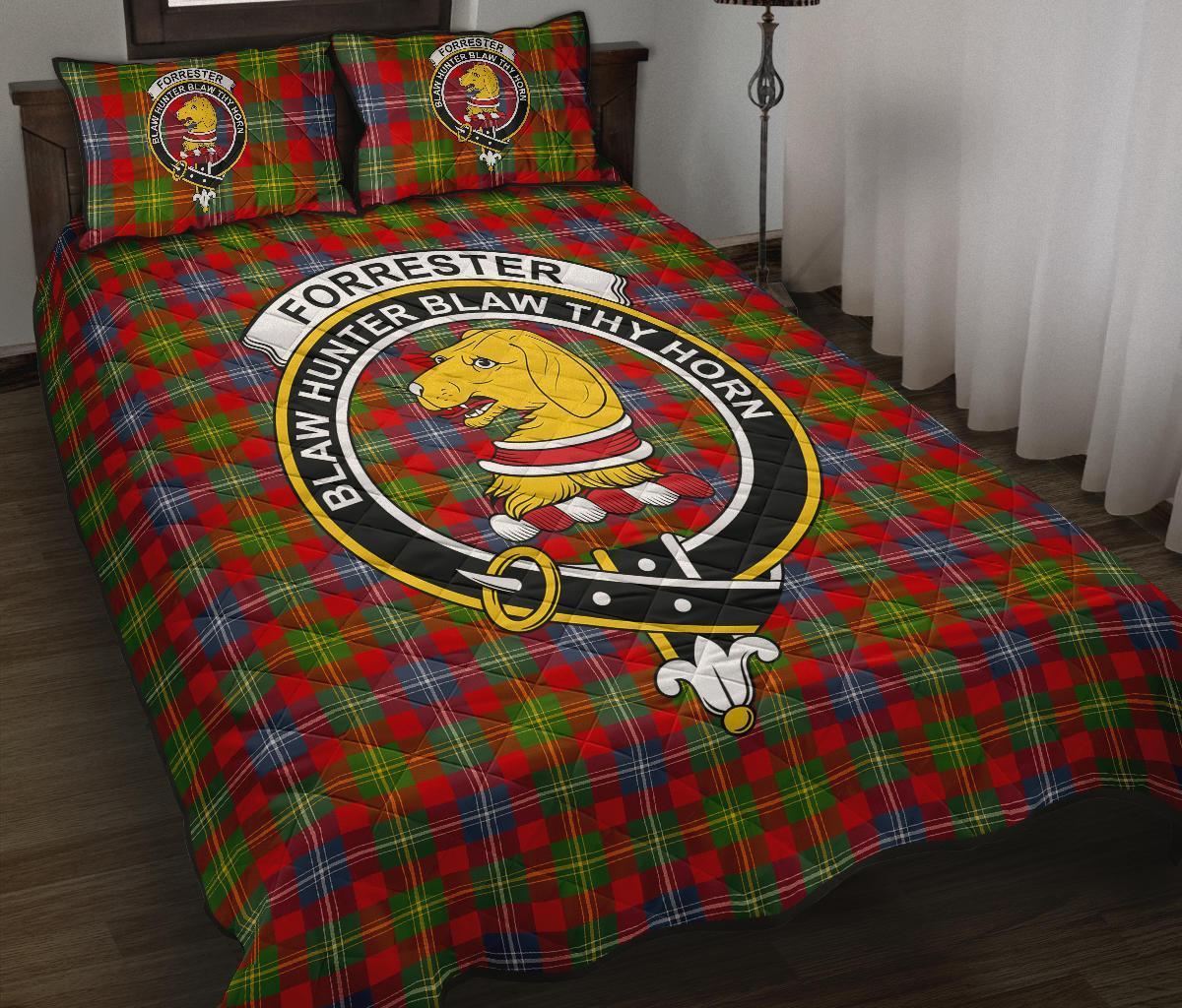 Forrester Tartan Crest Quilt Bed Set