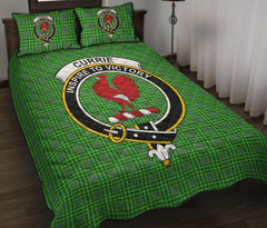 Currie Tartan Crest Quilt Bed Set