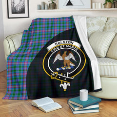 Ralston Tartan Crest Blanket Wave Style