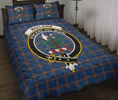 MacLaine of Loch Buie Hunting Ancient Tartan Crest Quilt Bed Set