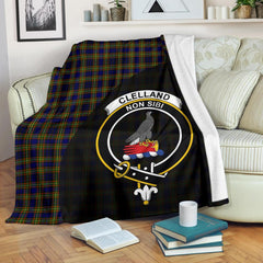 Clelland Modern Tartan Crest Blanket Wave Style