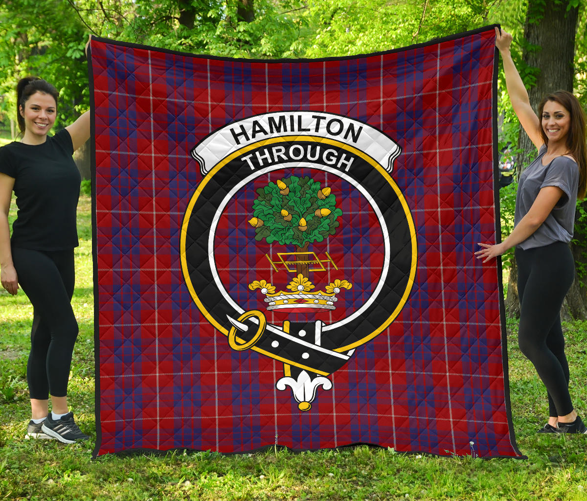 Hamilton Tartan Crest Quilt - SP