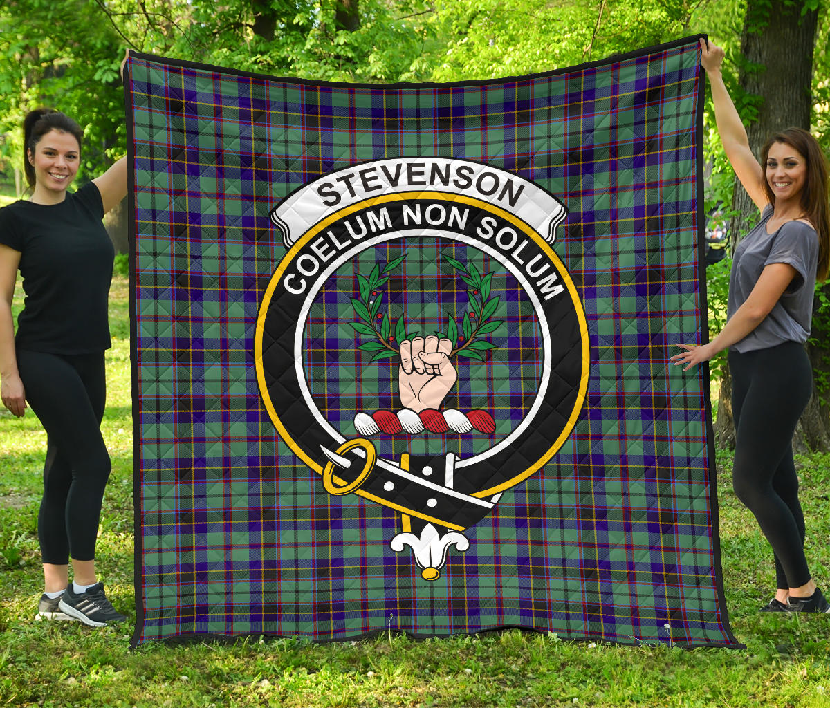 Stevenson Tartan Crest Quilt - SP