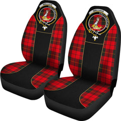 Wallace Hunting Red Tartan Crest Car Seat Cover - Special Style