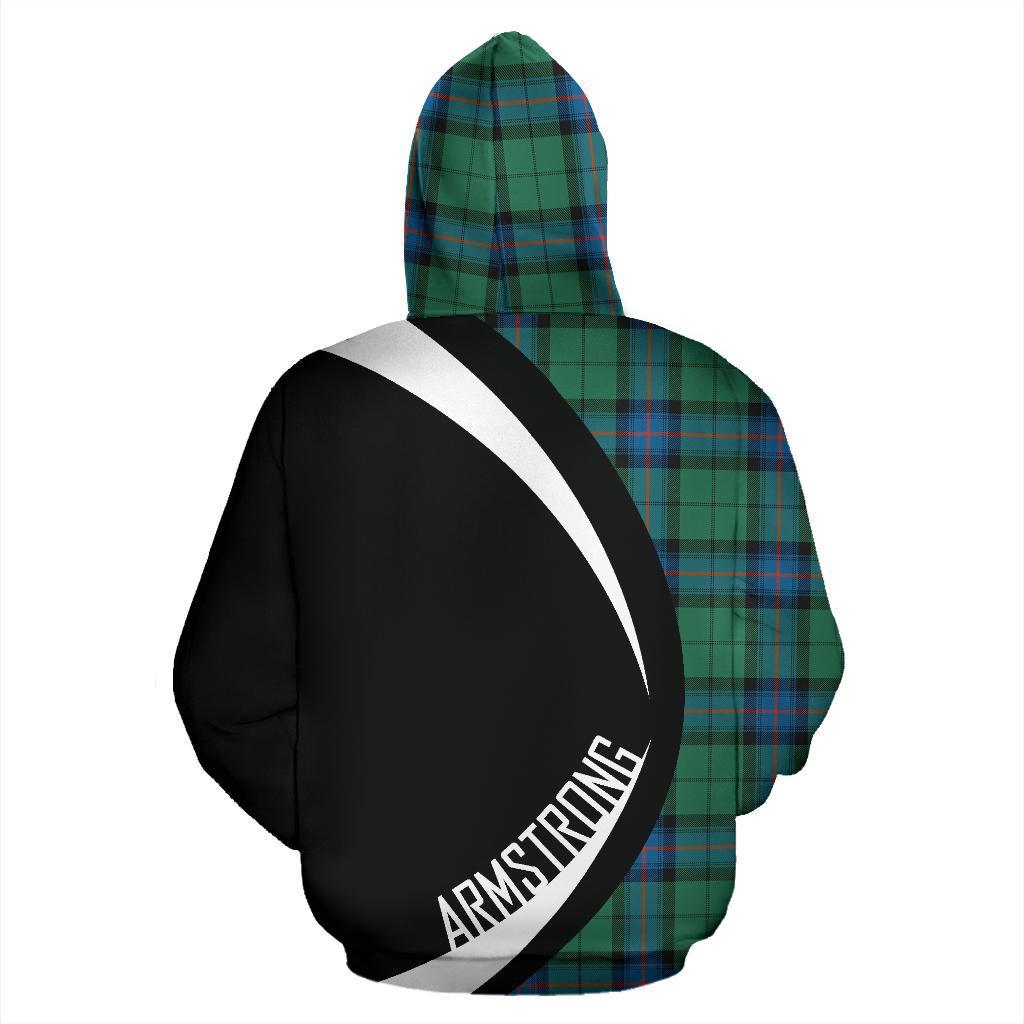 Armstrong Ancient Tartan Crest Hoodie - Circle Style