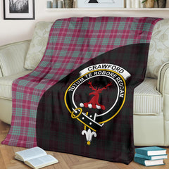 Crawford Ancient Tartan Crest Blanket - 3 Sizes