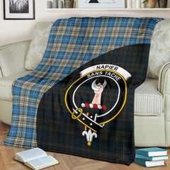 Napier Ancient Tartan Crest Blanket - 3 Sizes