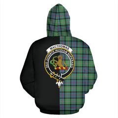 MacThomas Ancient Tartan Crest Zipper Hoodie - Half Of Me Style