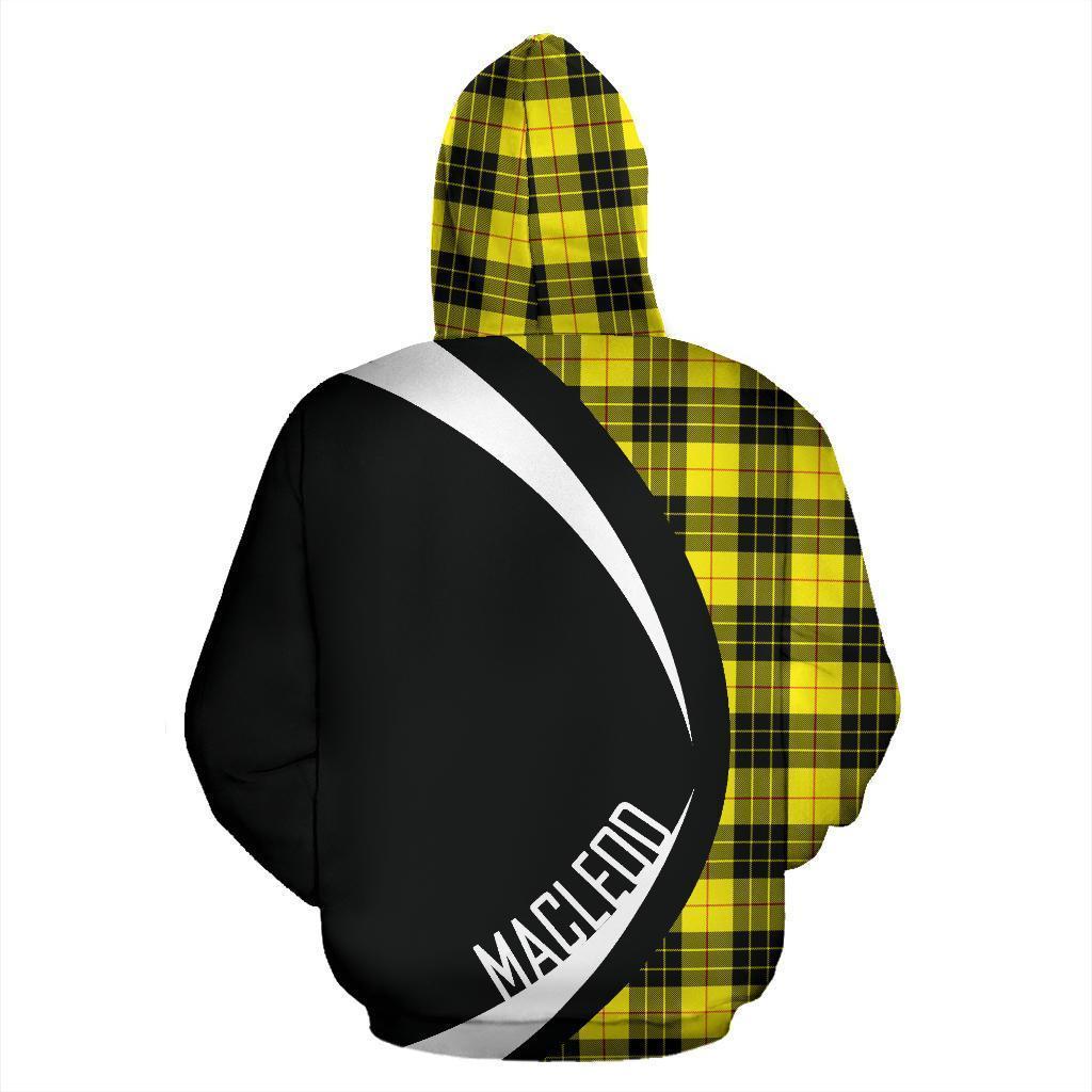 MacLeod of Lewis Modern Tartan Crest Zipper Hoodie - Circle Style