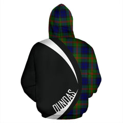 Dundas Modern 02 Tartan Crest Hoodie - Circle Style