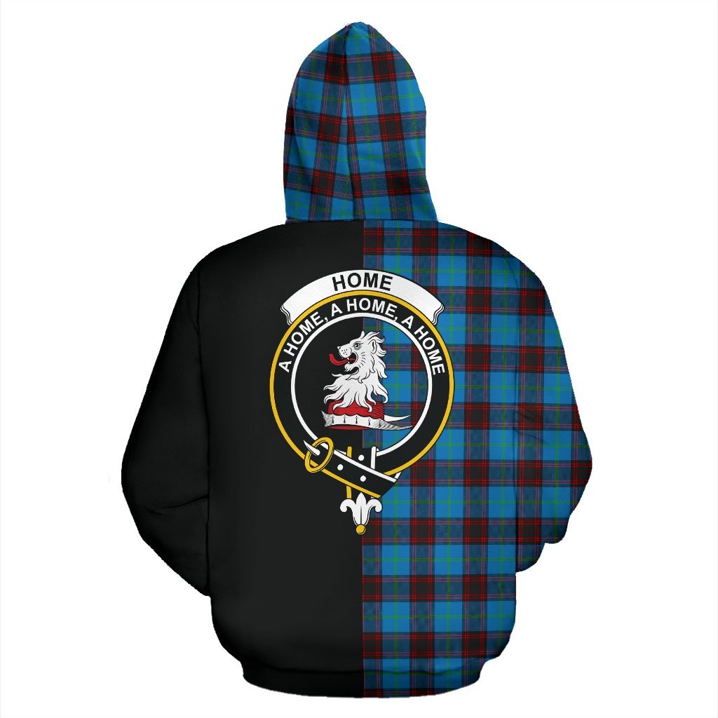 Home Ancient Tartan Crest Zipper Hoodie - Half Of Me Style