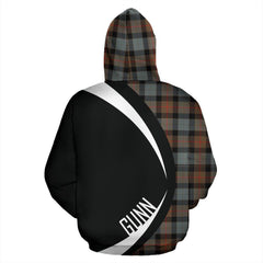 Gunn Weathered Tartan Crest Zipper Hoodie - Circle Style