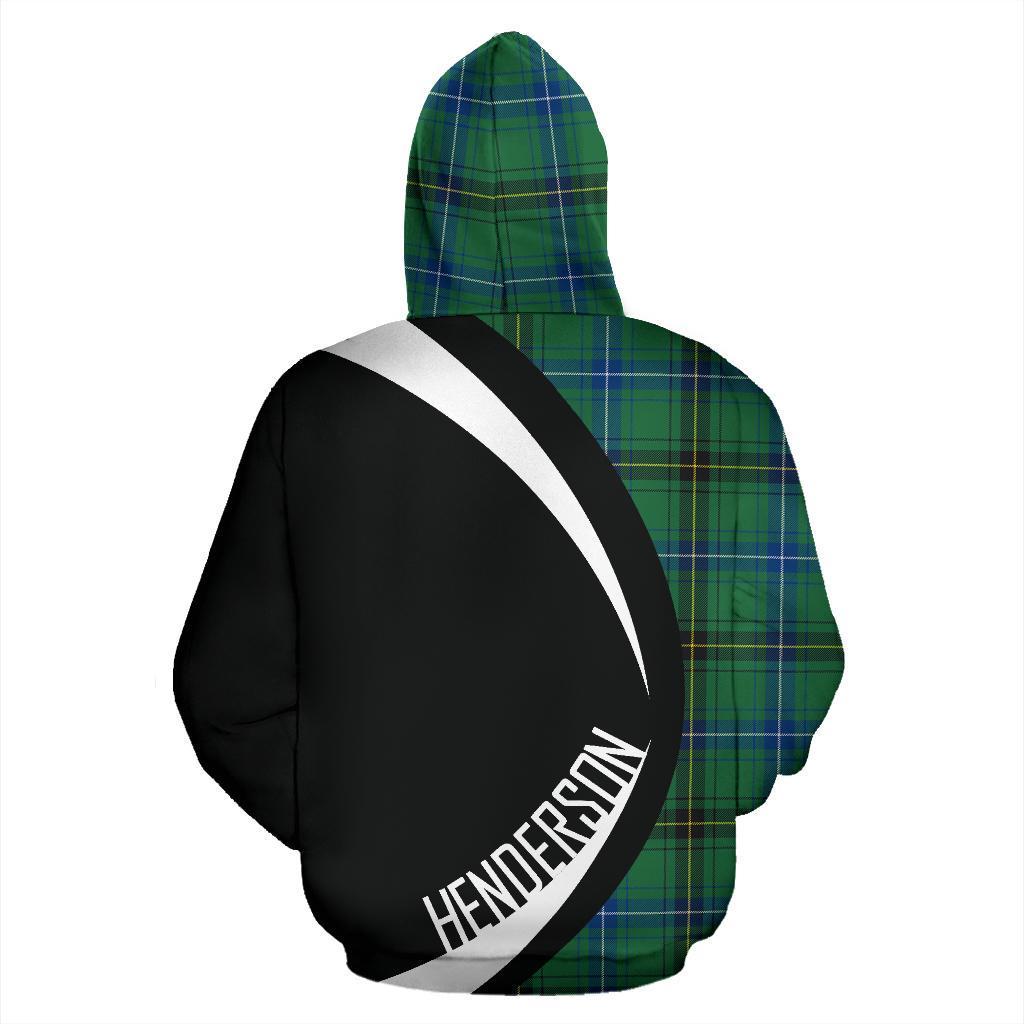 Henderson (Mackendrick) Ancient Tartan Crest Zipper Hoodie - Circle Style