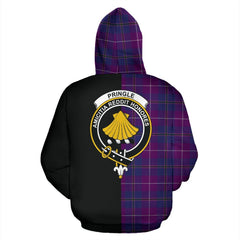 Pride of Glencoe Tartan Crest Zipper Hoodie - Half Of Me Style