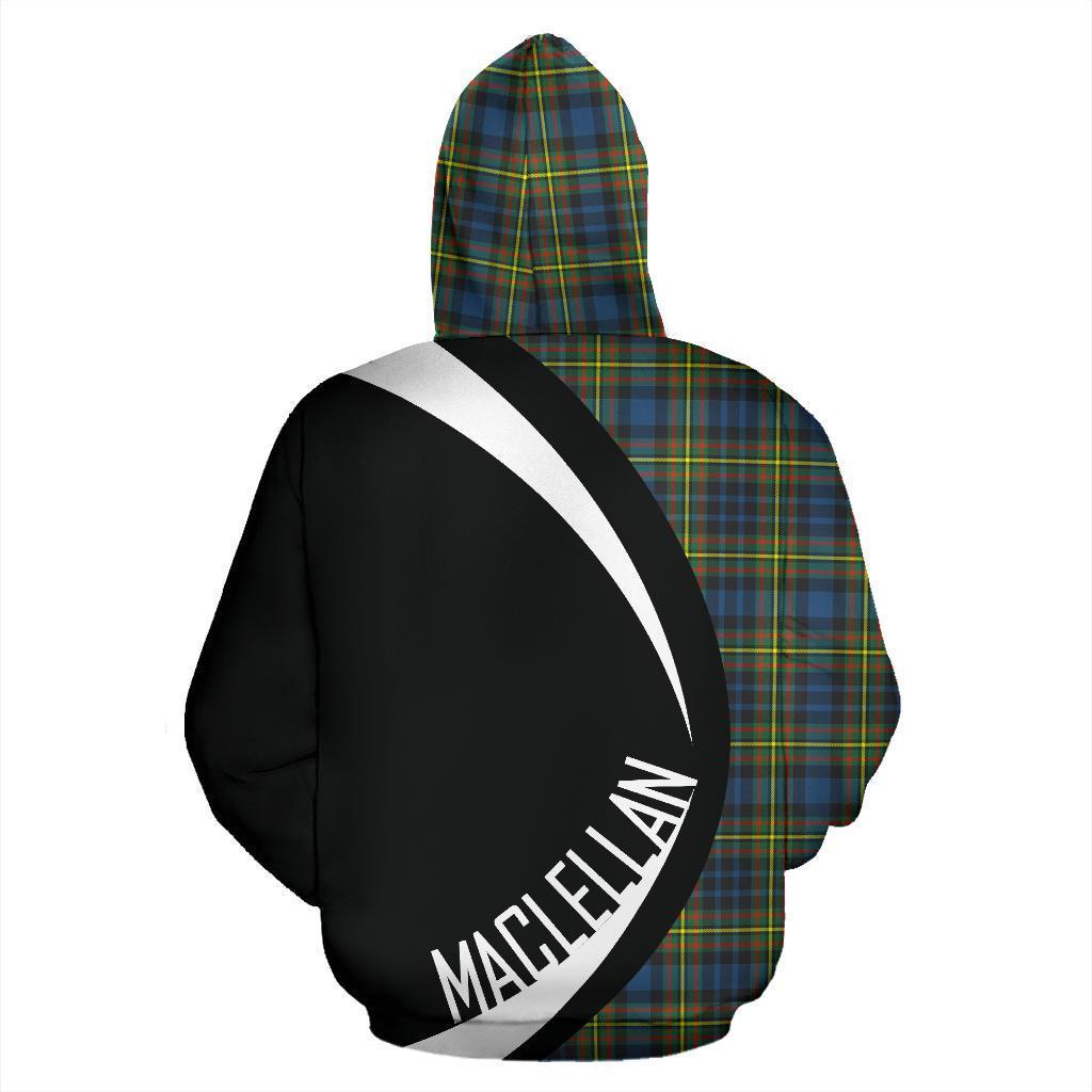 MacLellan Ancient Tartan Crest Hoodie - Circle Style