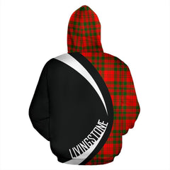 Livingstone Modern Tartan Crest Hoodie - Circle Style