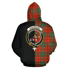 MacAulay Ancient Tartan Crest Zipper Hoodie - Half Of Me Style