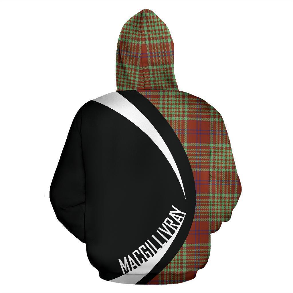 MacGillivray Hunting Ancient Tartan Crest Zipper Hoodie - Circle Style