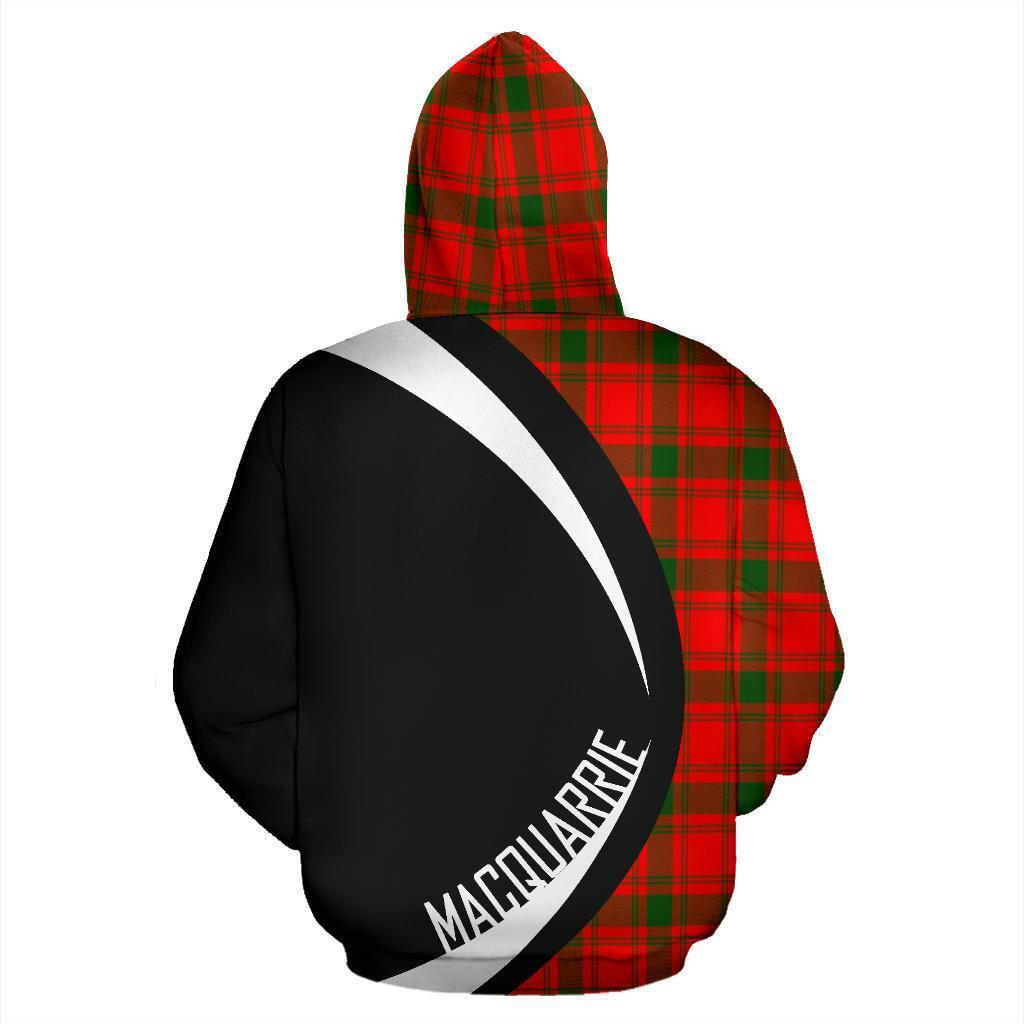 MacQuarrie Modern Tartan Crest Hoodie - Circle Style