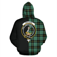 Wallace Hunting Ancient Tartan Crest Zipper Hoodie - Half Of Me Style